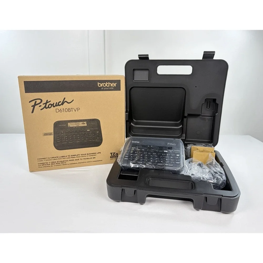 Brother P-touch D610BTVP Advanced Professional Bluetooth Label Maker Brand New
